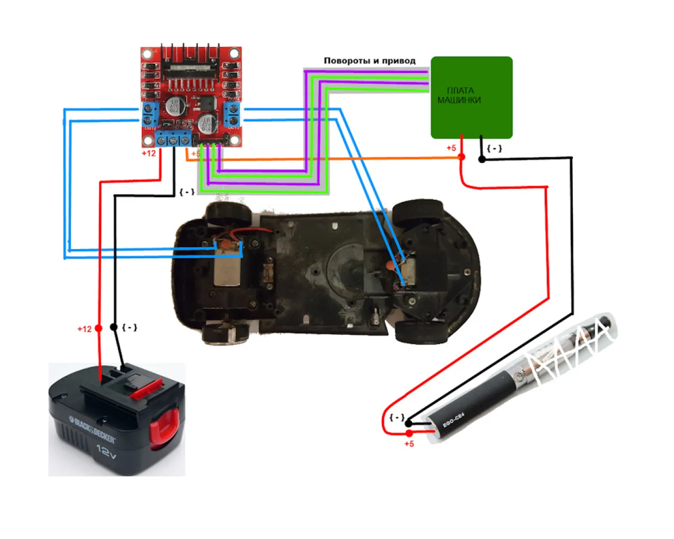 Схема питания на ШТИЛИУС или Как увеличить мощность на радиоуправляемой  машинке. | DRIVER.TOP - Українська спільнота водіїв та автомобілів.