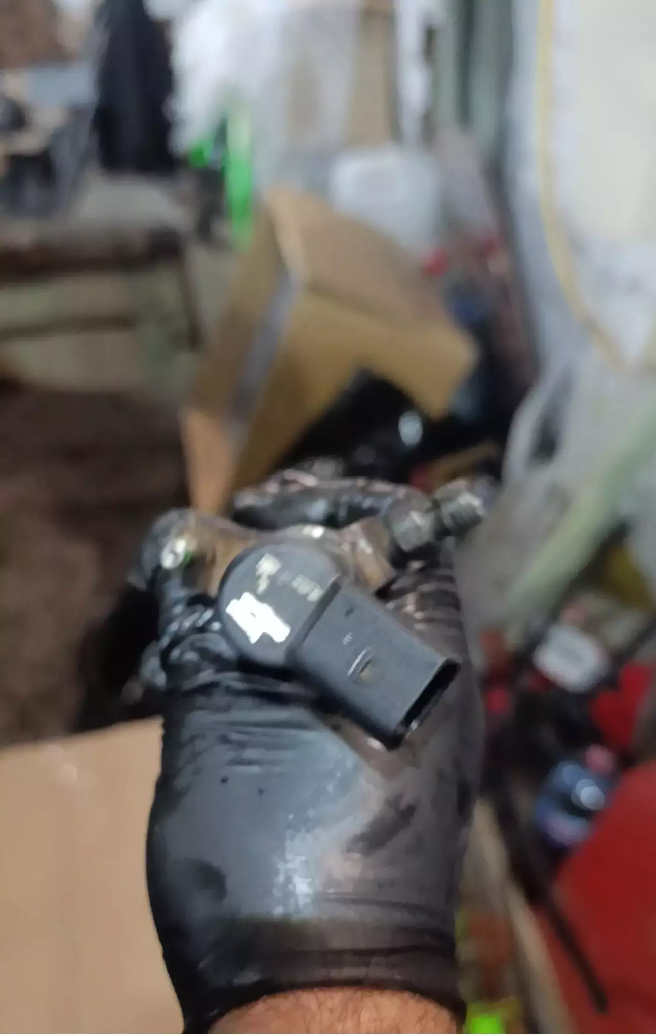 Сліди старого демонтажу у вигляді маркування 1, на 4- форсунці.