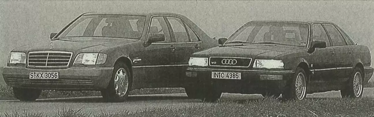 То, что колоссальный S-Klasse предлагает больше места, очевидно. Но и меньшая Audi имеет формат.