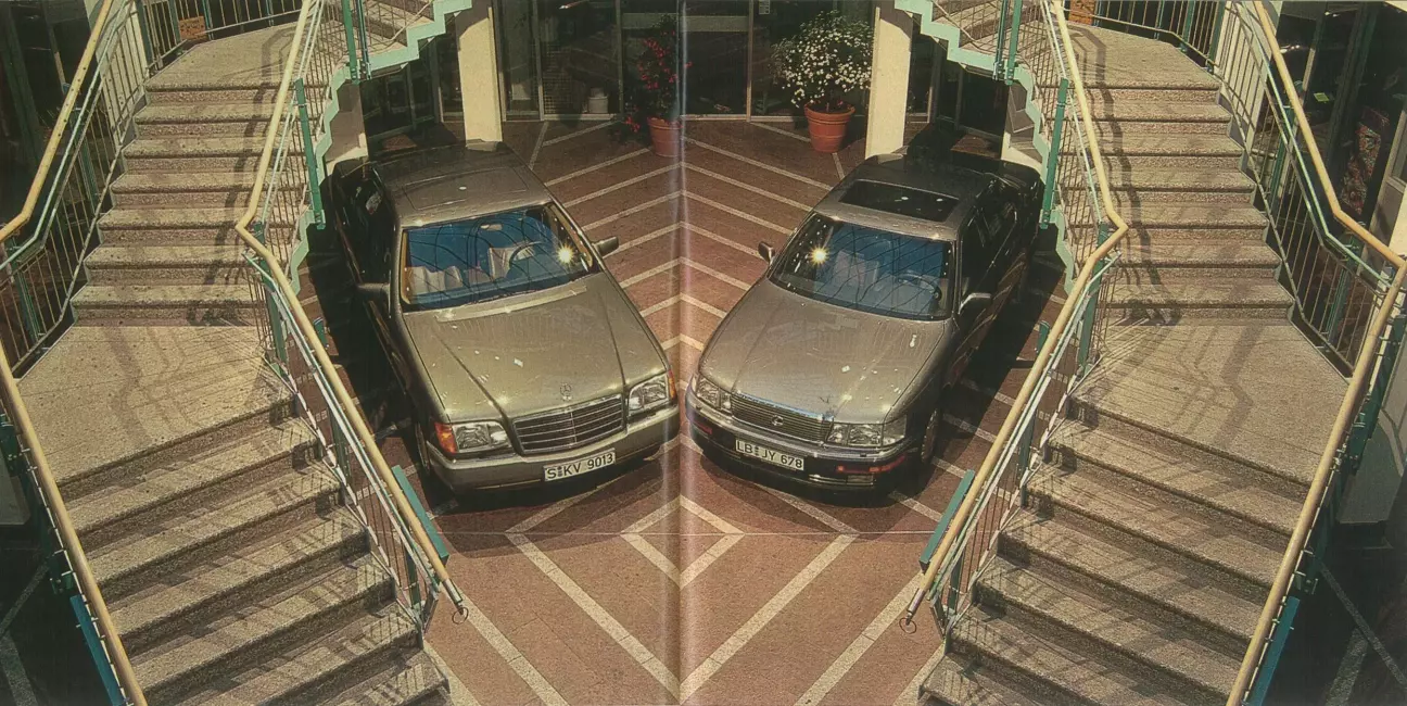 Новый и неизвестный гигант: Mercedes 400 SE и Lexus LS 400