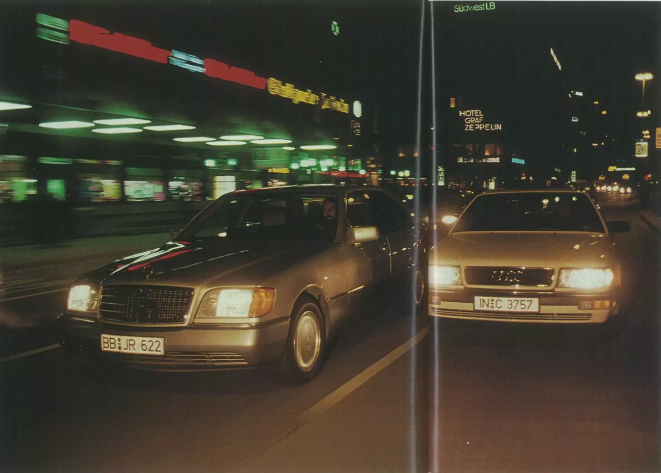 Тихая Восьмерка, торопливая Восьмерка: Mercedes бесшумный, Audi темпераментная.