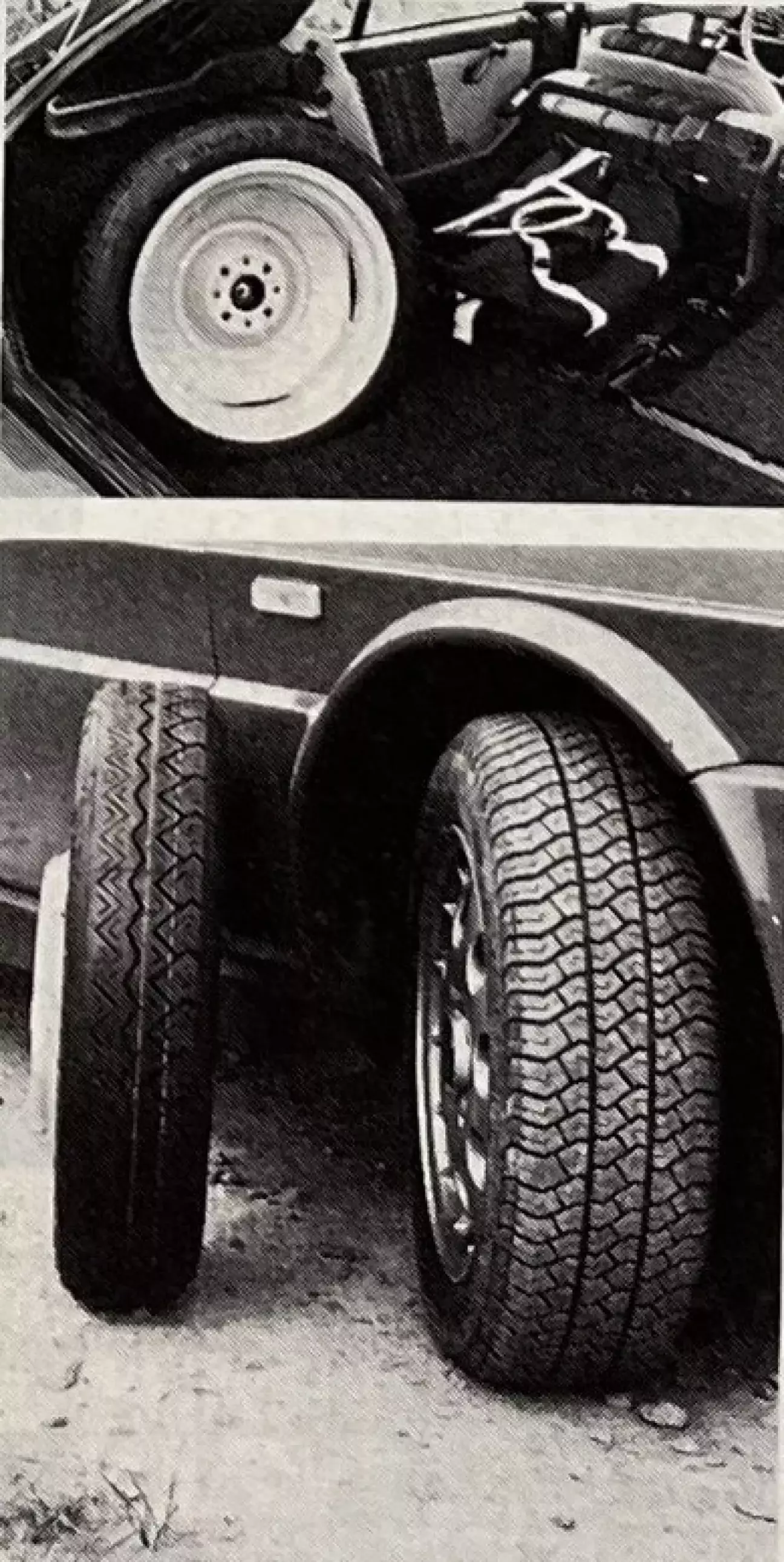 Обычное и временное запасное колесо, которое, тем не менее, занимает много места.