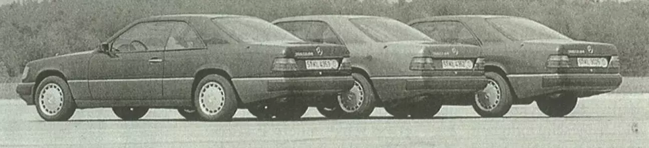 Вопрос передаточных чисел: сравнение трех Mercedes 300 CE-24.