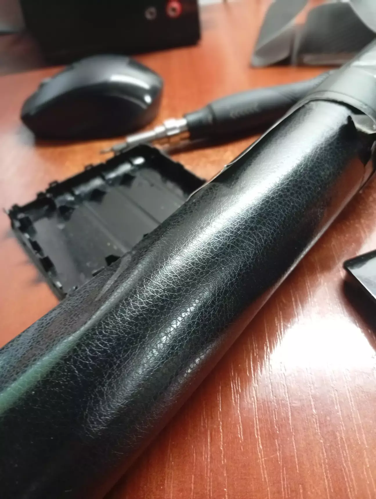 Затягувати буду в плівку під шкіру, залишився шматок...