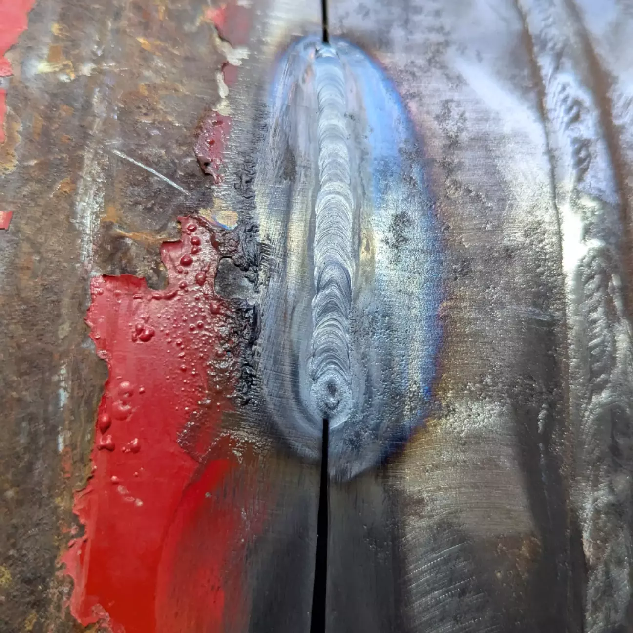 Почався самий крутий процес, треба бути обережним, буду проварювати в декілька проходів.