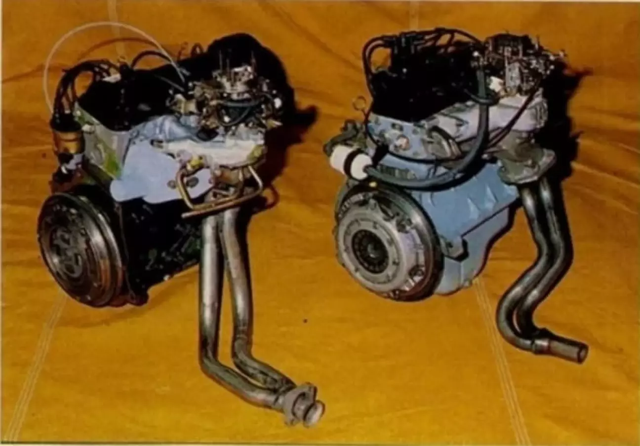 Новый двигатель (слева) обеспечивает прибавку мощности почти в 20 л.с.