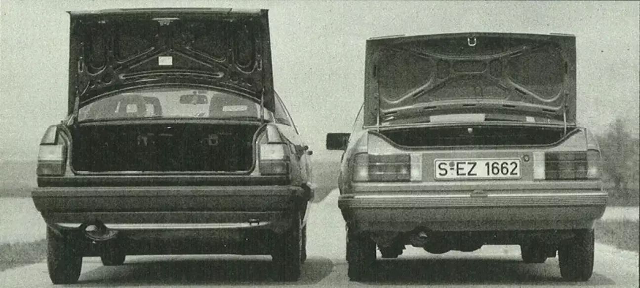 Низкий порог багажного проема и больший объем багажника относятся к числу преимуществ Audi.