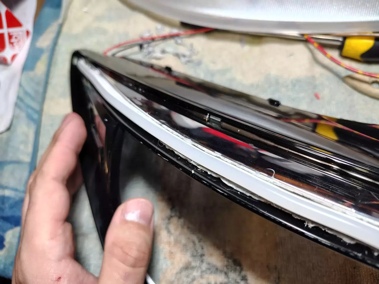 Примірка, робилась перед фарбуванням звісно