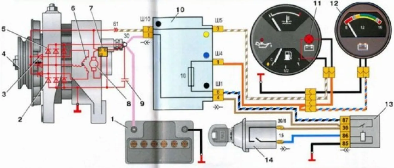 Реле генератора ВАЗ как проверить реле зарядки