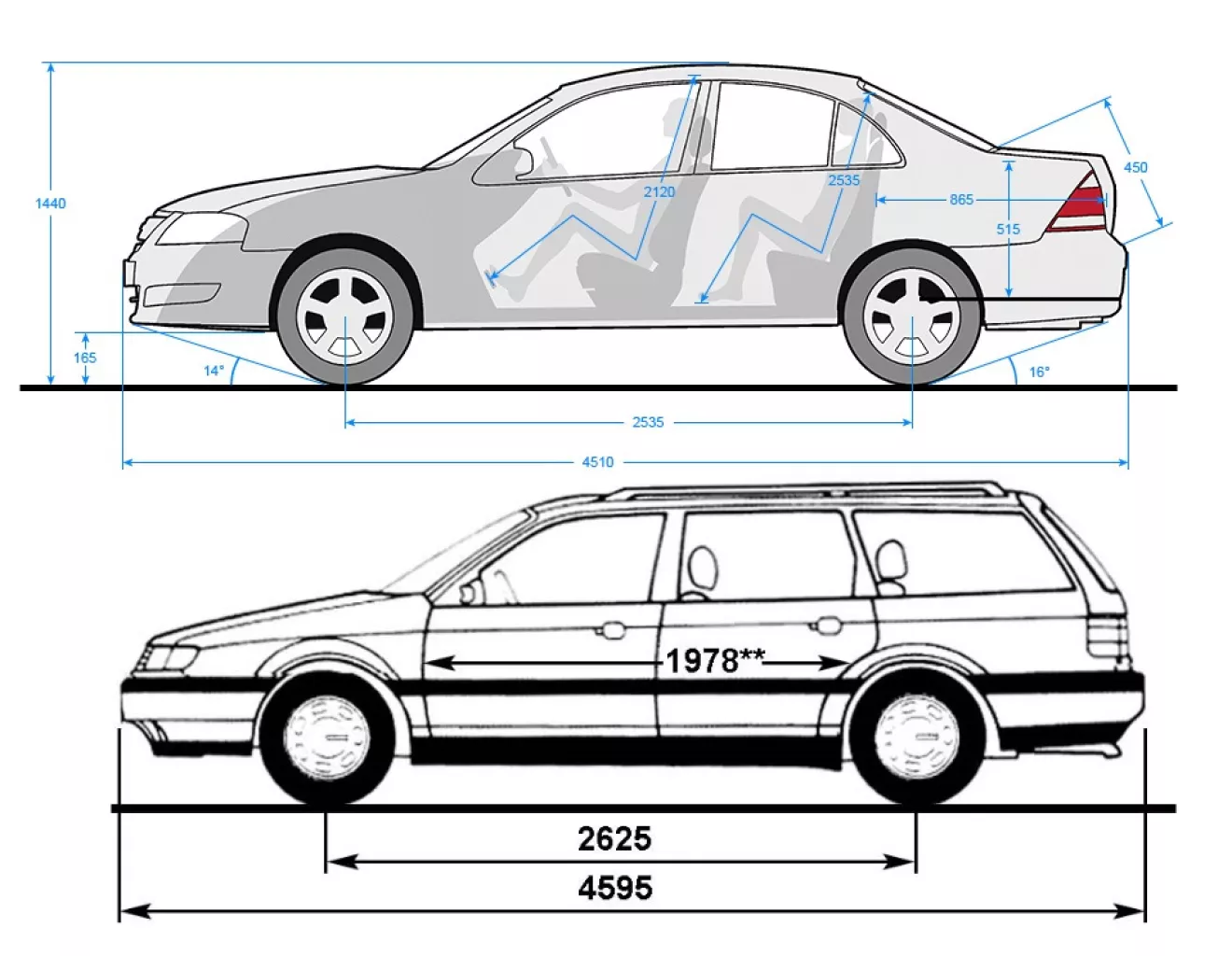 Nissan Almera Classic (B10) Габариты Альмеры и Пассата | DRIVER.TOP -  Українська спільнота водіїв та автомобілів.