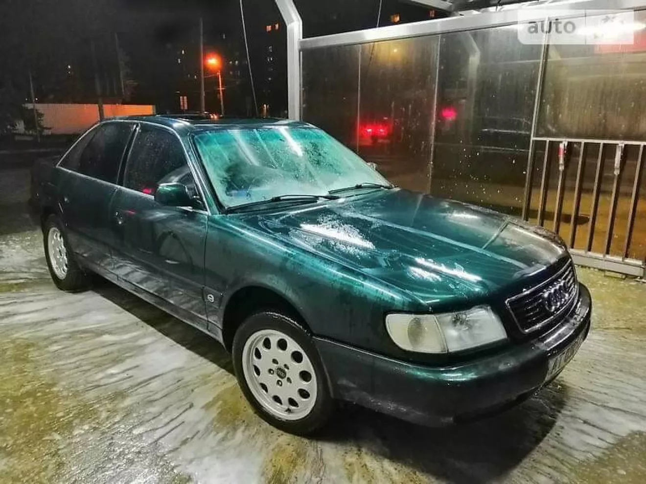 решетка бампера переднего для Audi A6 C4, 1994 - 1997 гг. (4A080734601C, 4A0807346)