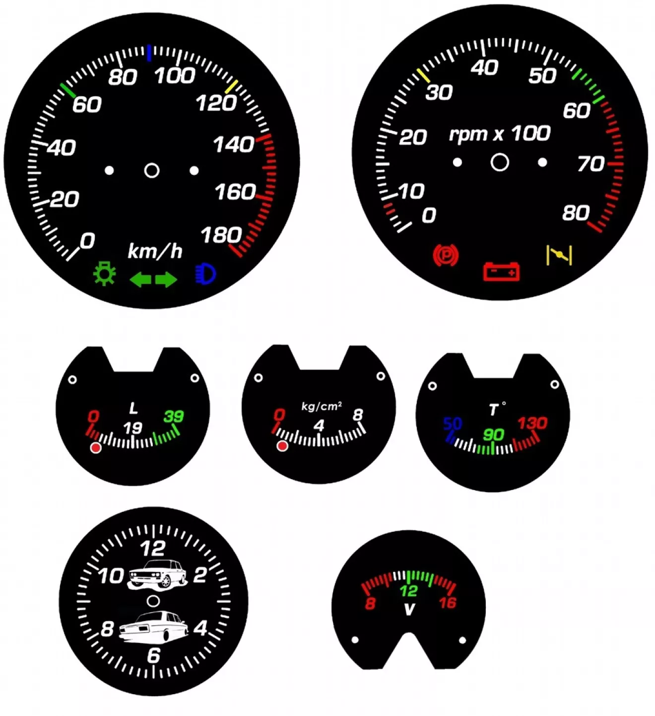 верхотура: шкалы приборов на ваз купить
