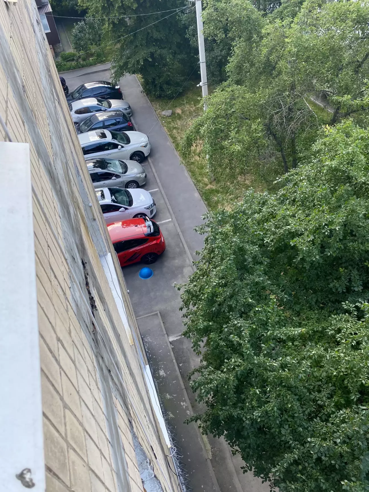 Фото з вікна зробила для того, щоб ще раз підтведтити слова одного користувача про сіру масу, якої як лайна на дорогах 😅(ні-ні, я не злопамятна 😈😂) Він був правий, моя сіра маса десь там на парковці загубилася серед всіх, але я не змогла знайти, бо всі якісь однакові там🤭😈