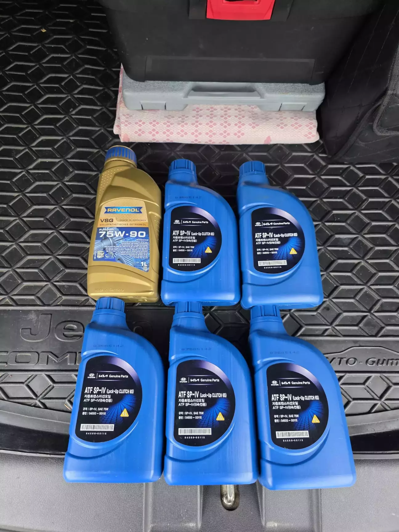 Олива для автоматичної коробки передач ATF SP-IV та Трансмісійна олива Ravenol VSG GL-4