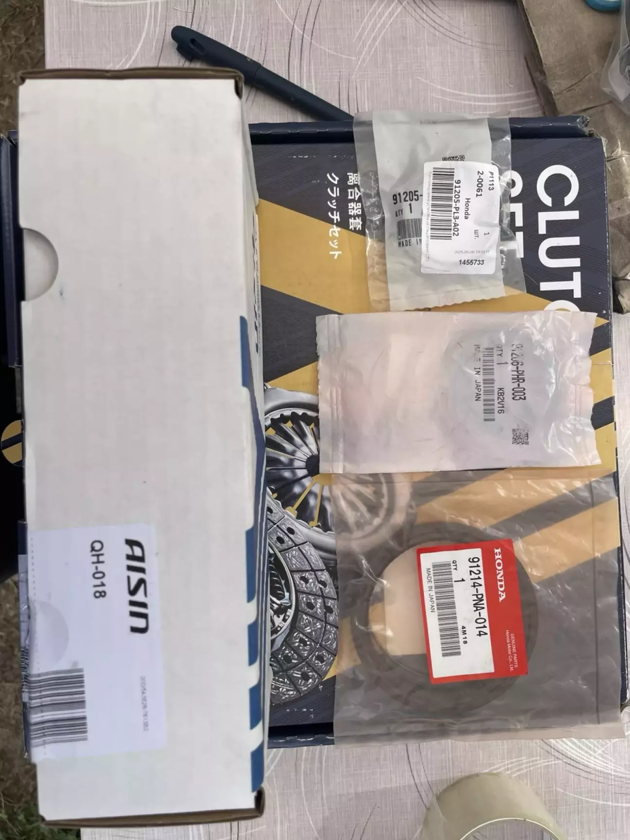 91214PNA014,91206PHR003,91205PL3A01 і QH-018 Aisin