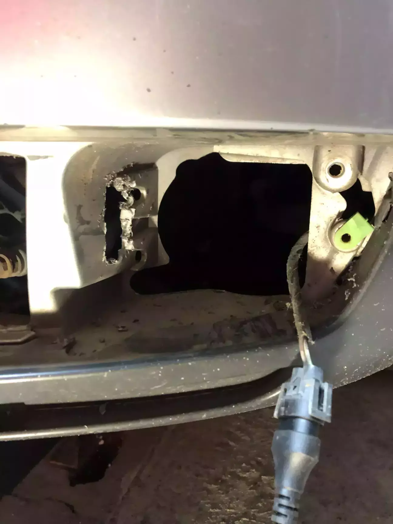 Ось так виглядає отвір для майбутньої птф