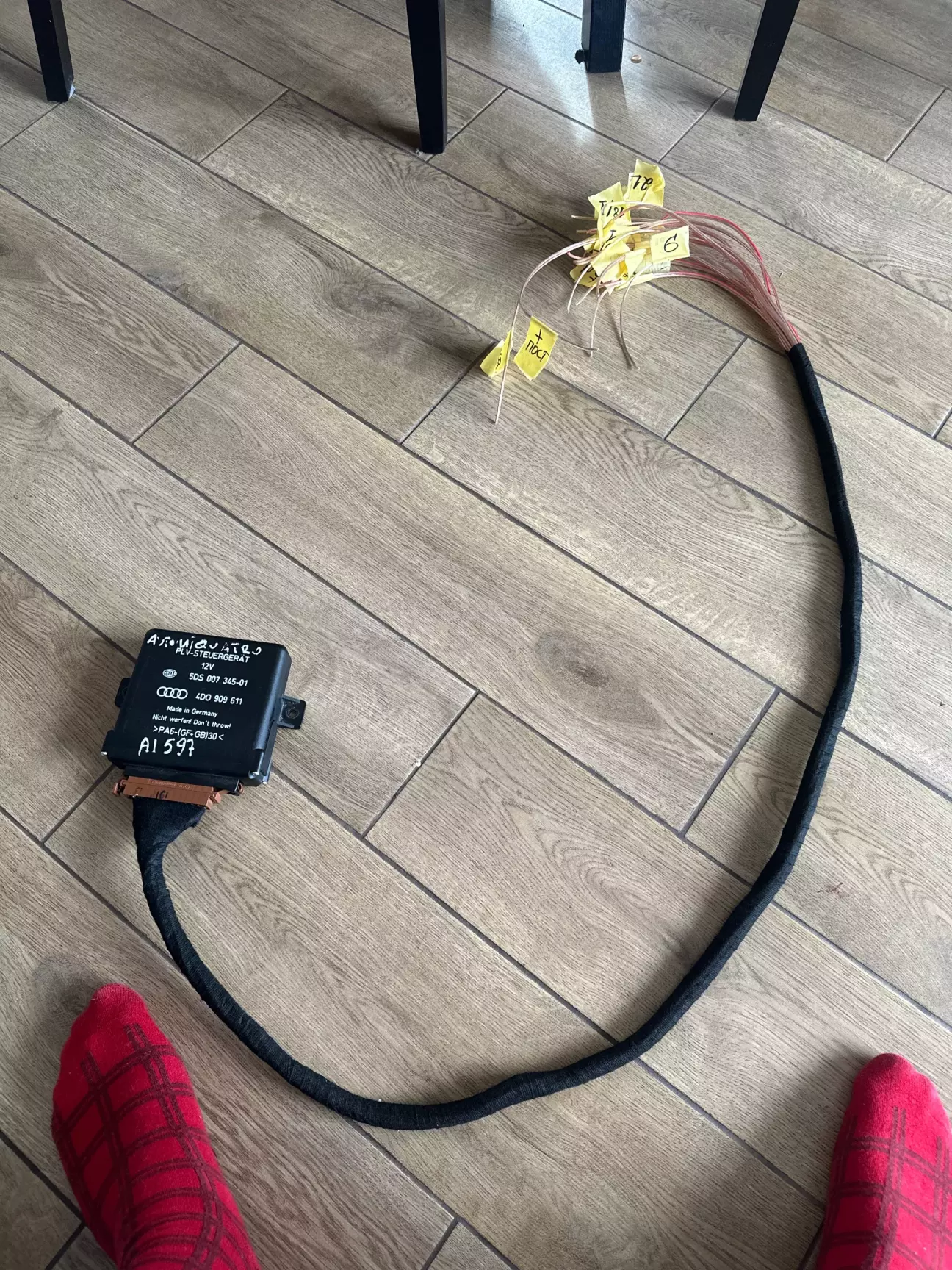 Готова проводка від реле до колонки