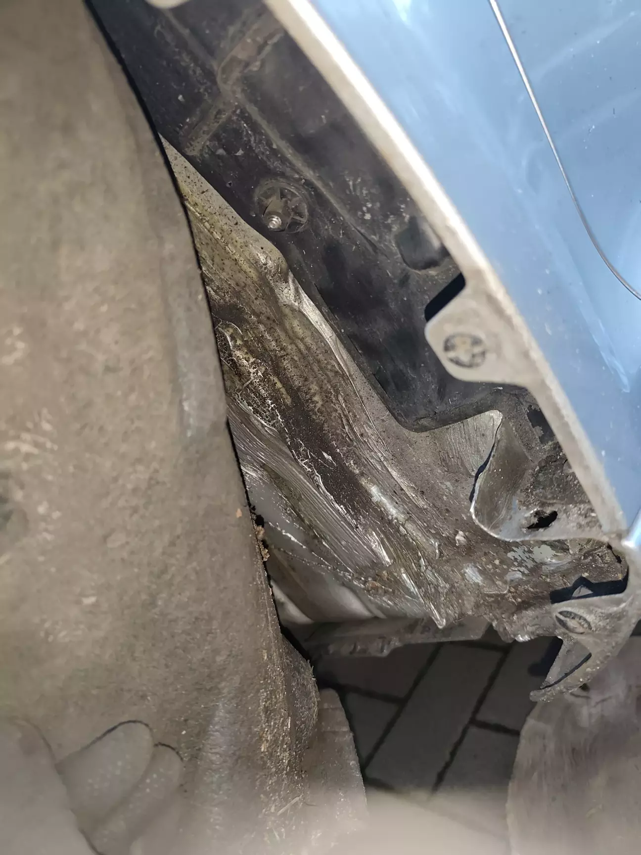 Завжди заглядаю під підкрилок передній, там полюбляє збиратися всяке гімно... Листя/бруд, .....ну слабке місце..(((