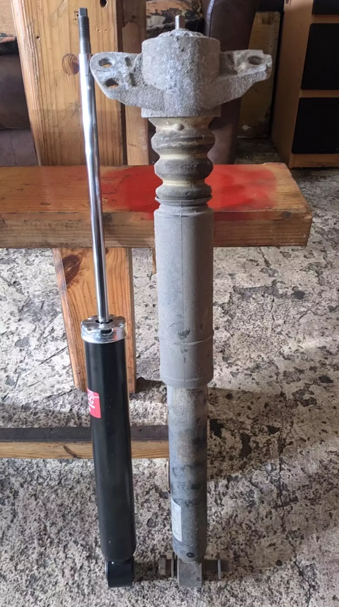 Демонтований старий поряд з новим