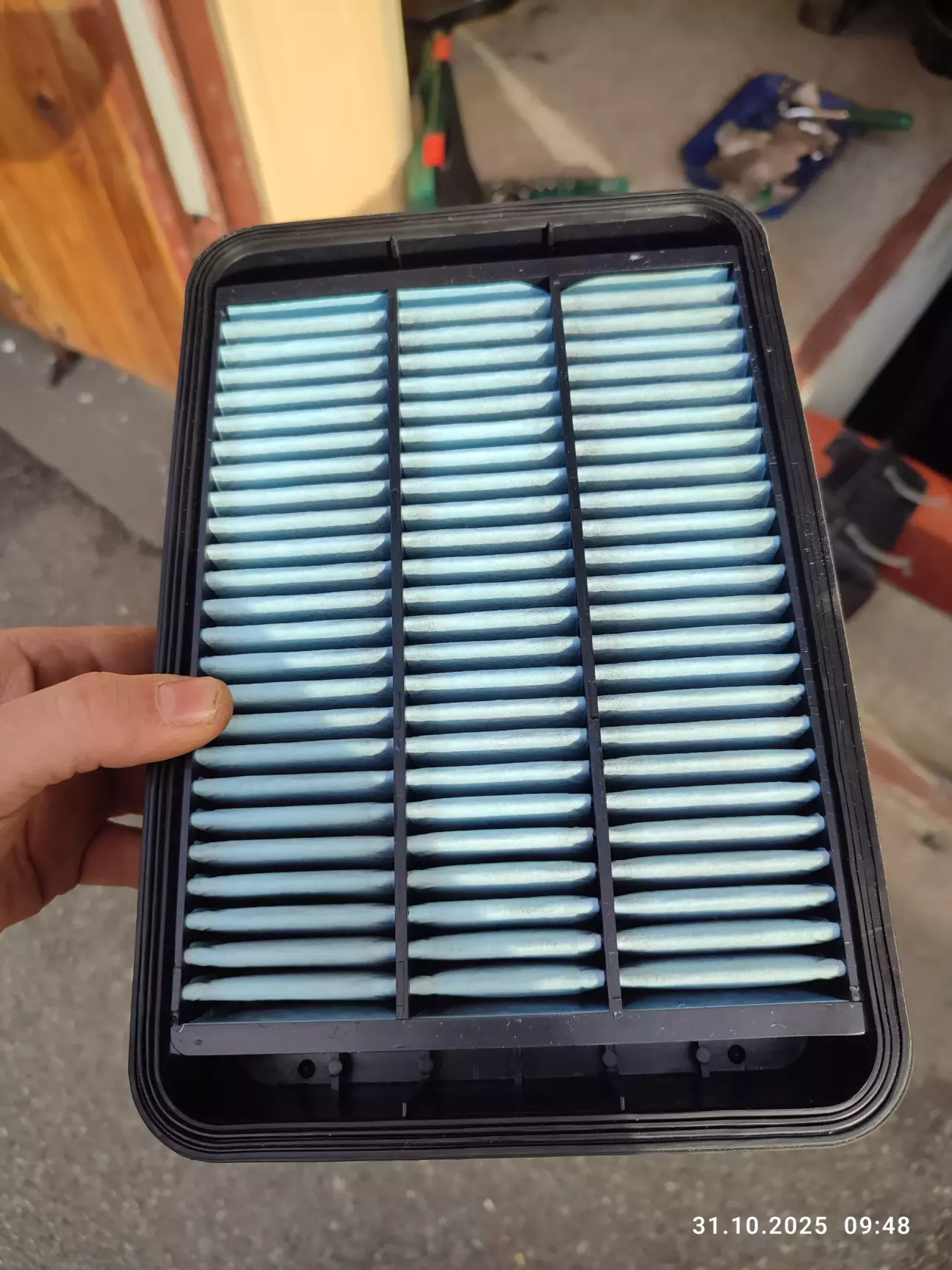 Тильна сторона фільтруючої частини.