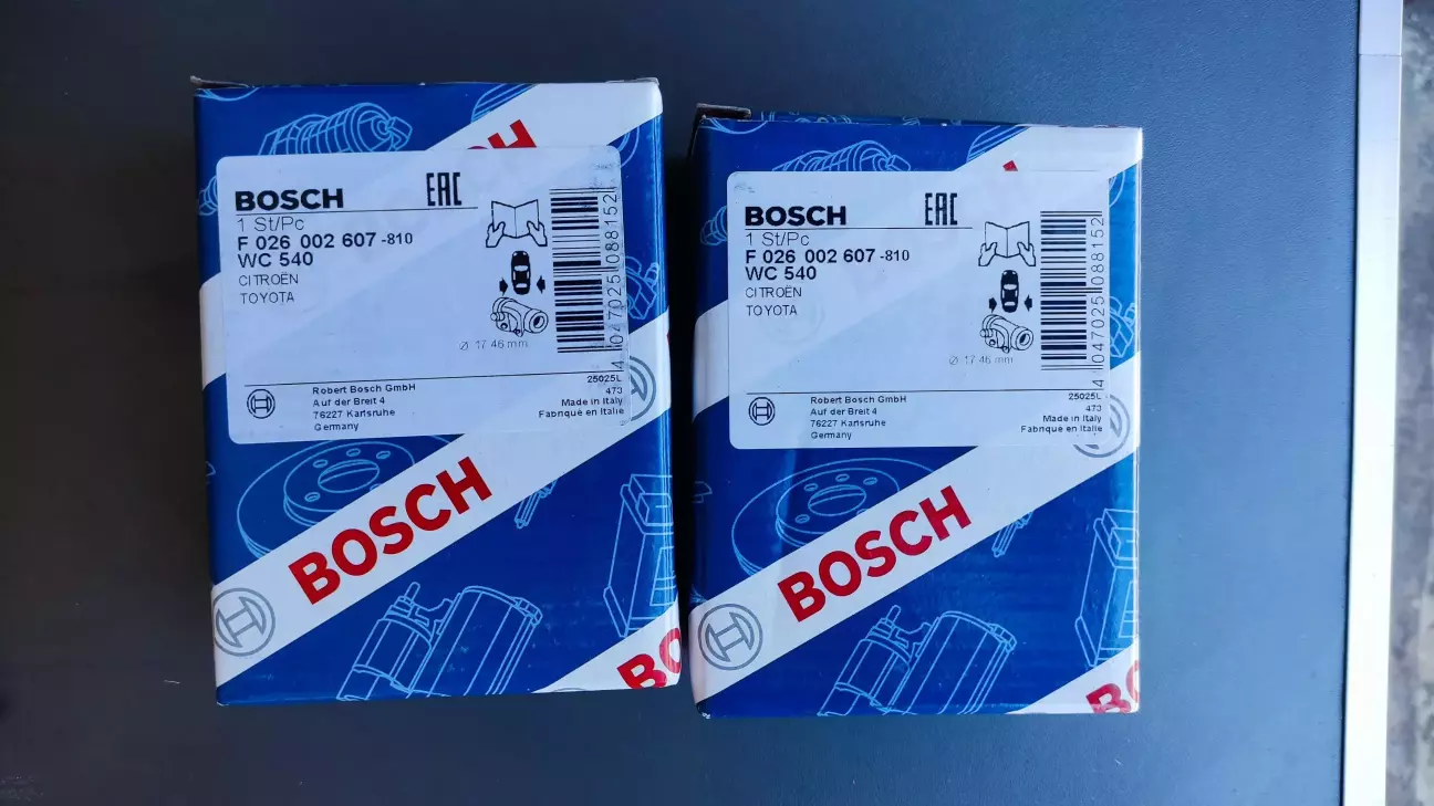 BOSCH F026002607 Циліндр гальмівний