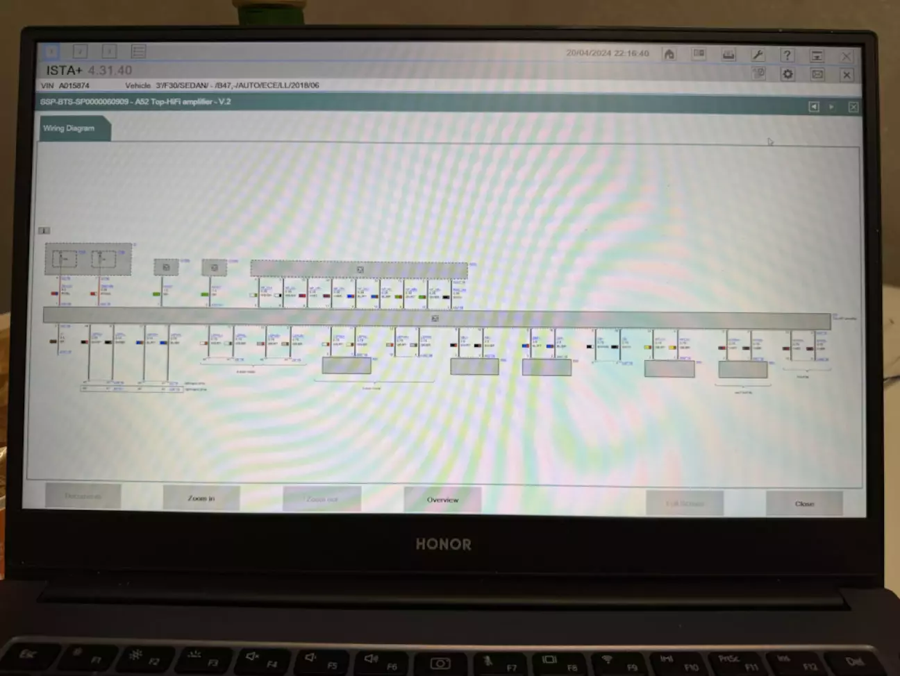 Схема розпіновки великого роз'єму