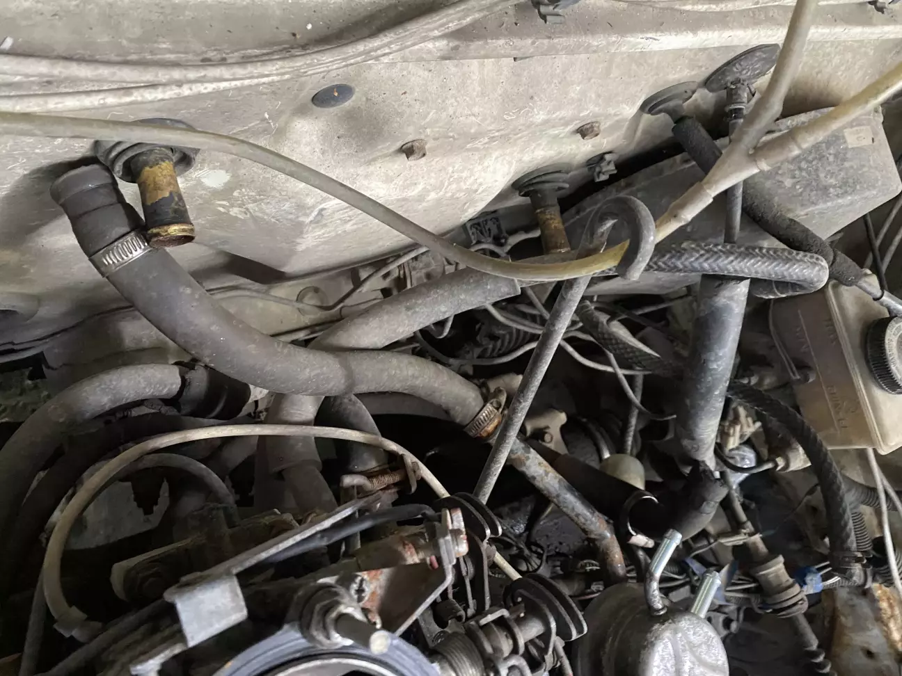 Від'єдную верхній патрубок пічки