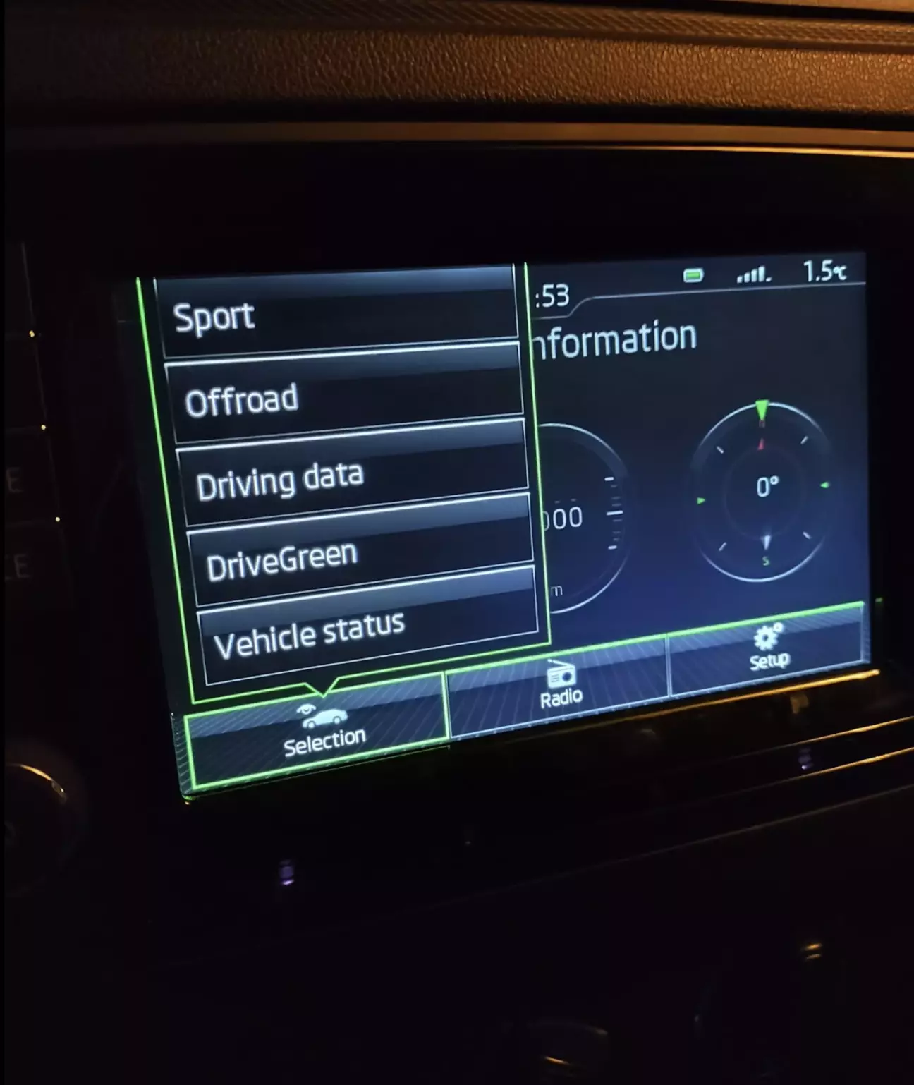 нова секція в меню CAR - Sport