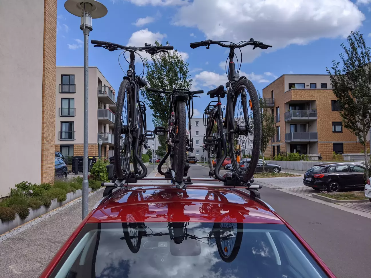 Мій попередній багажник із профілем довжиною 118см замість 127см