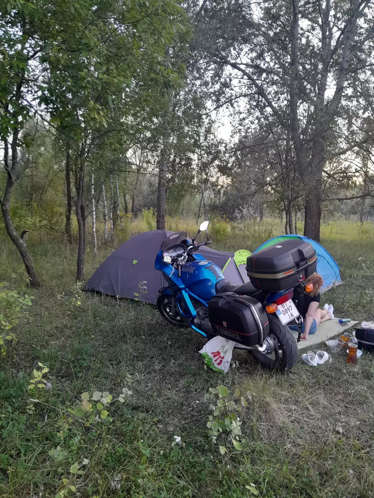 Проїхались колоною по місту, скупились, розкинули палатки на дислокації