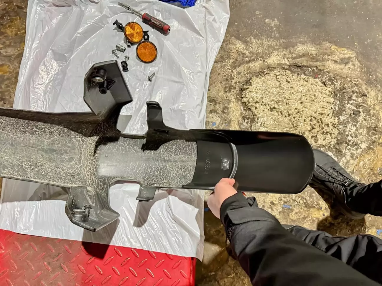 Примерка крыла.