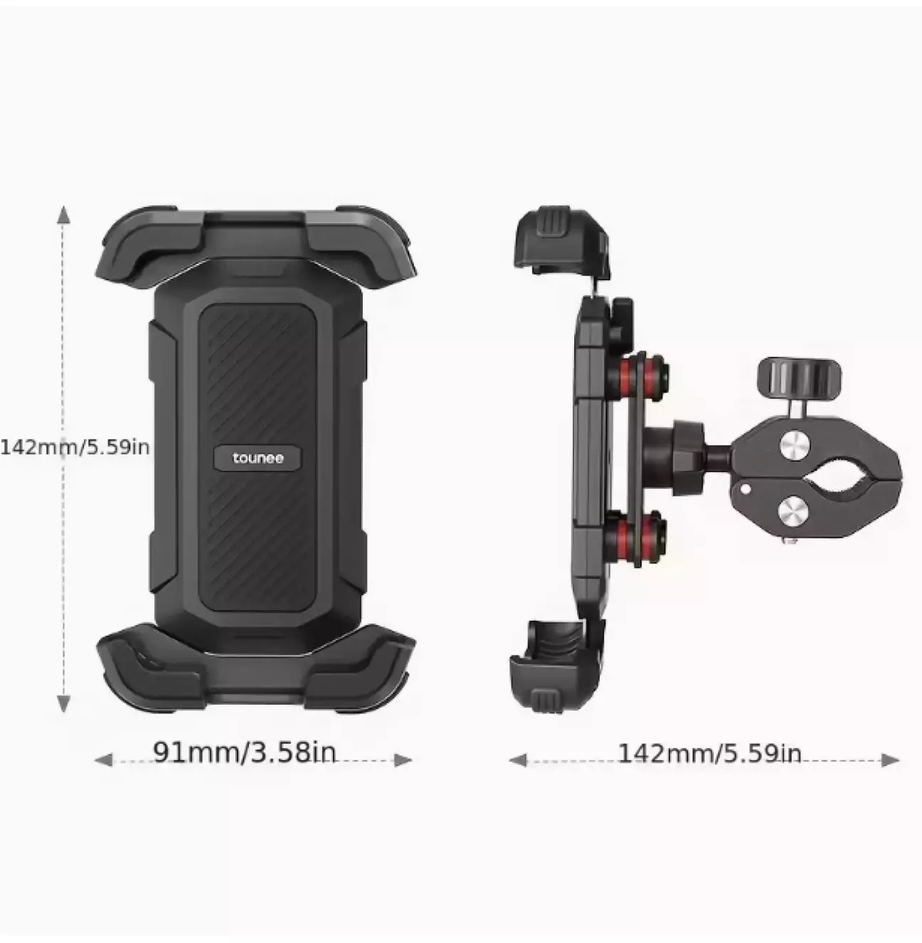 Держатель телефона с демпферами (для айфона обязательно, иначе стабилизация в камере крякнет).