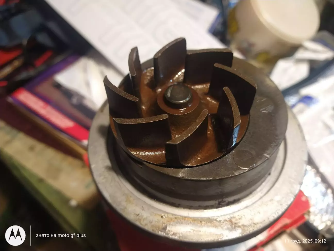 стан металевої крильчатки помпи за 18 років