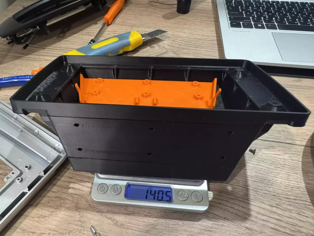 Загальна маса пластику, витраченого на другий варіант