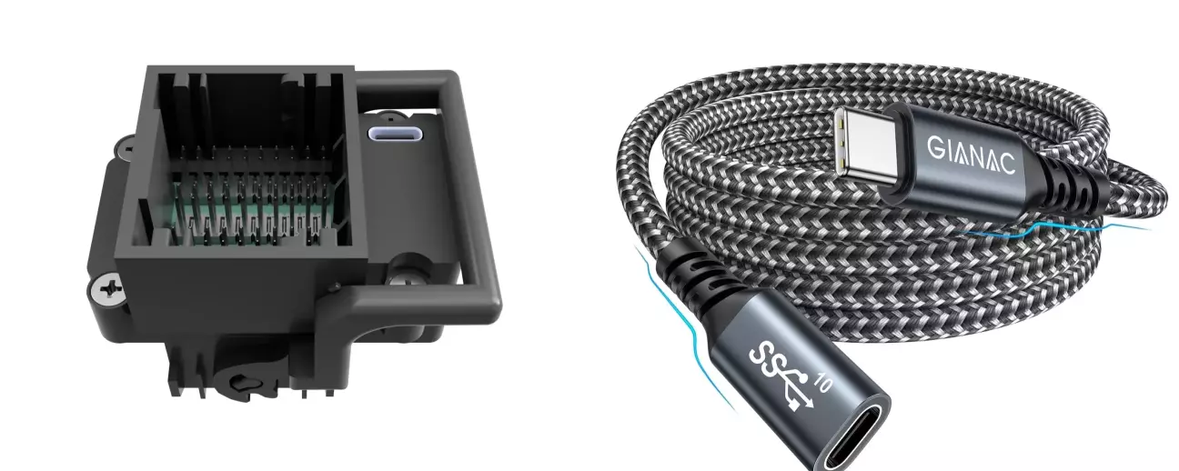 Перехідник та type-С подовжувач