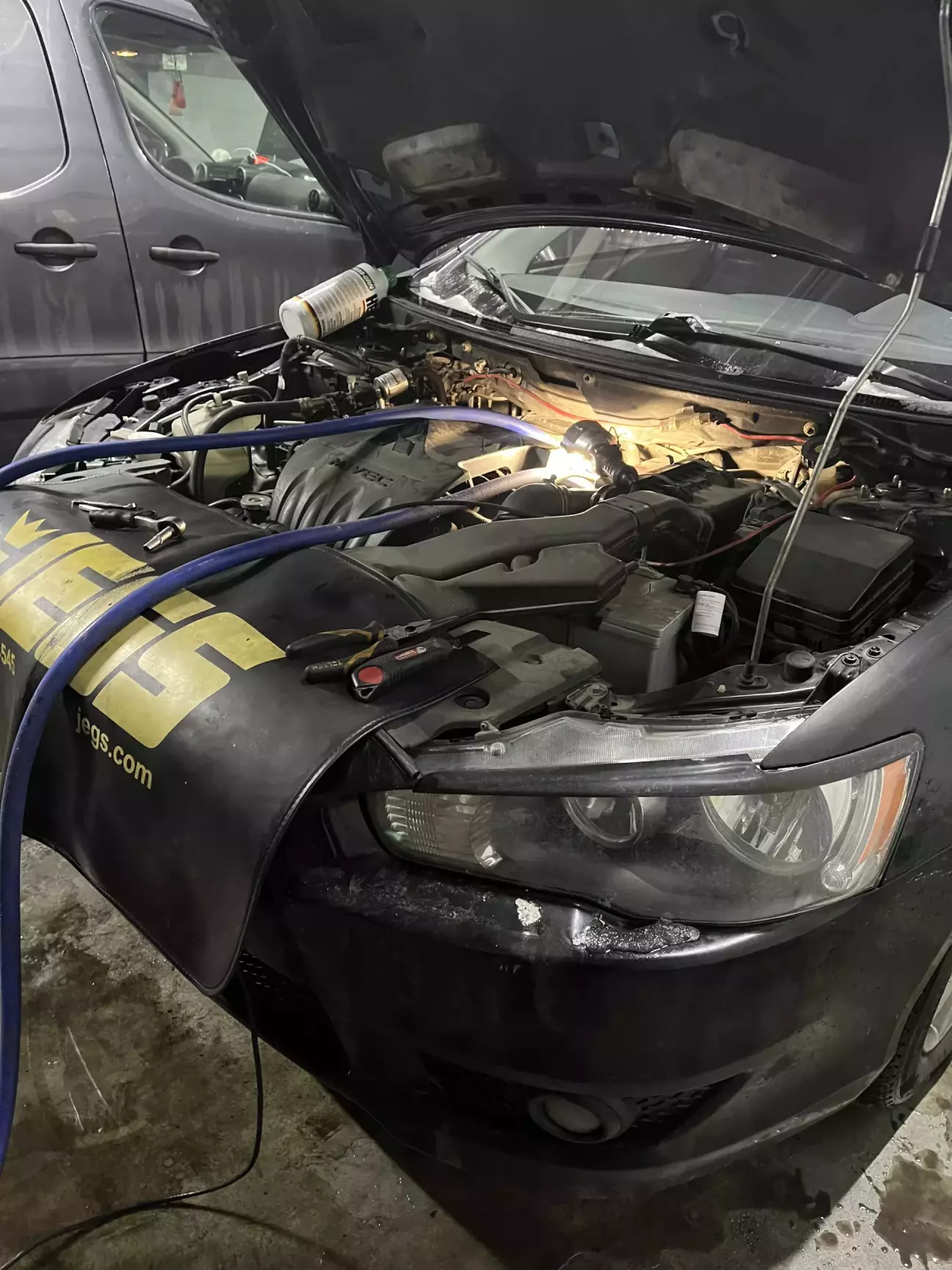 Чекаємо, поки промиється радіатор пічки