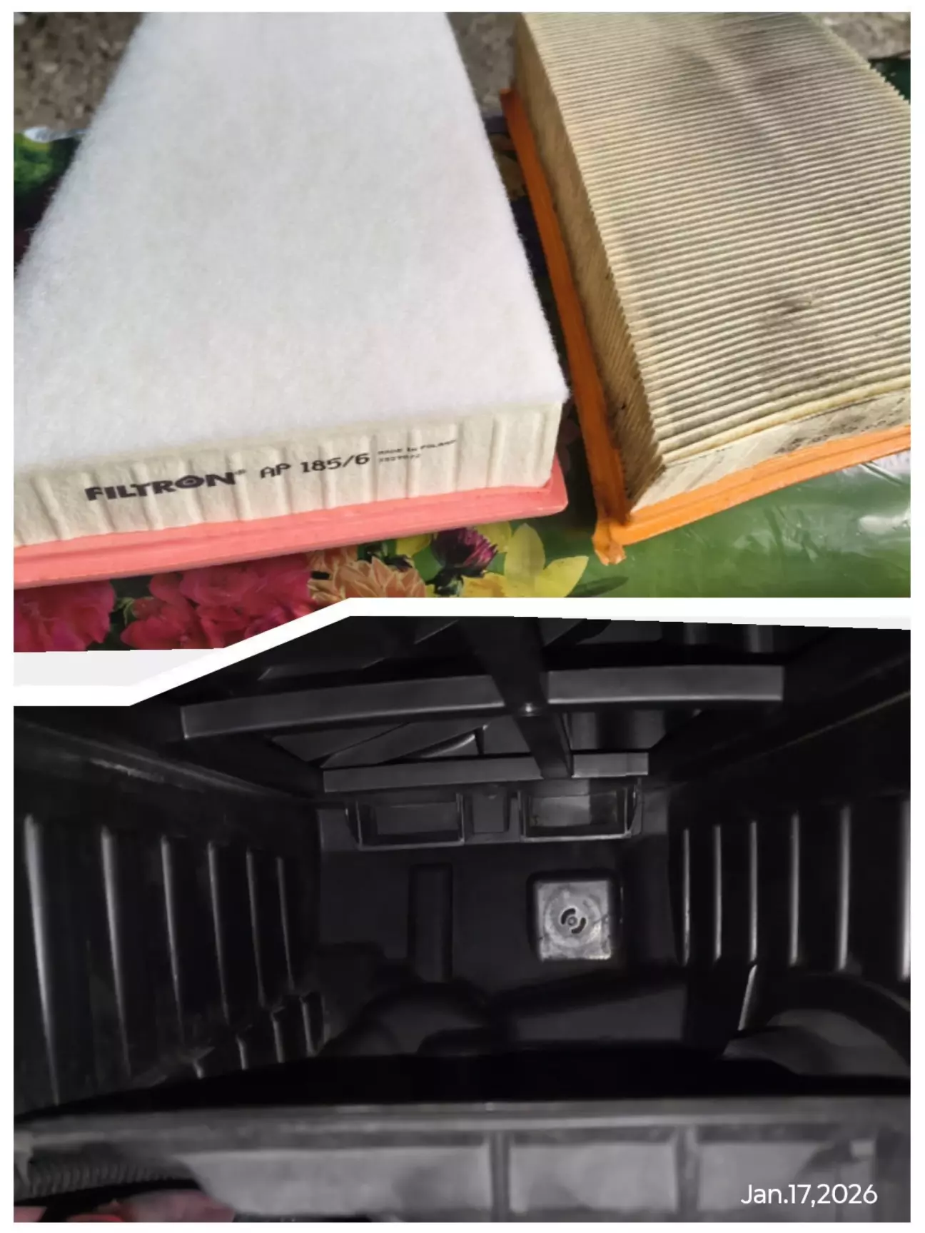 Місце під фільтр пропилесошено та протерте. Новий фільтр з додатковим шаром.