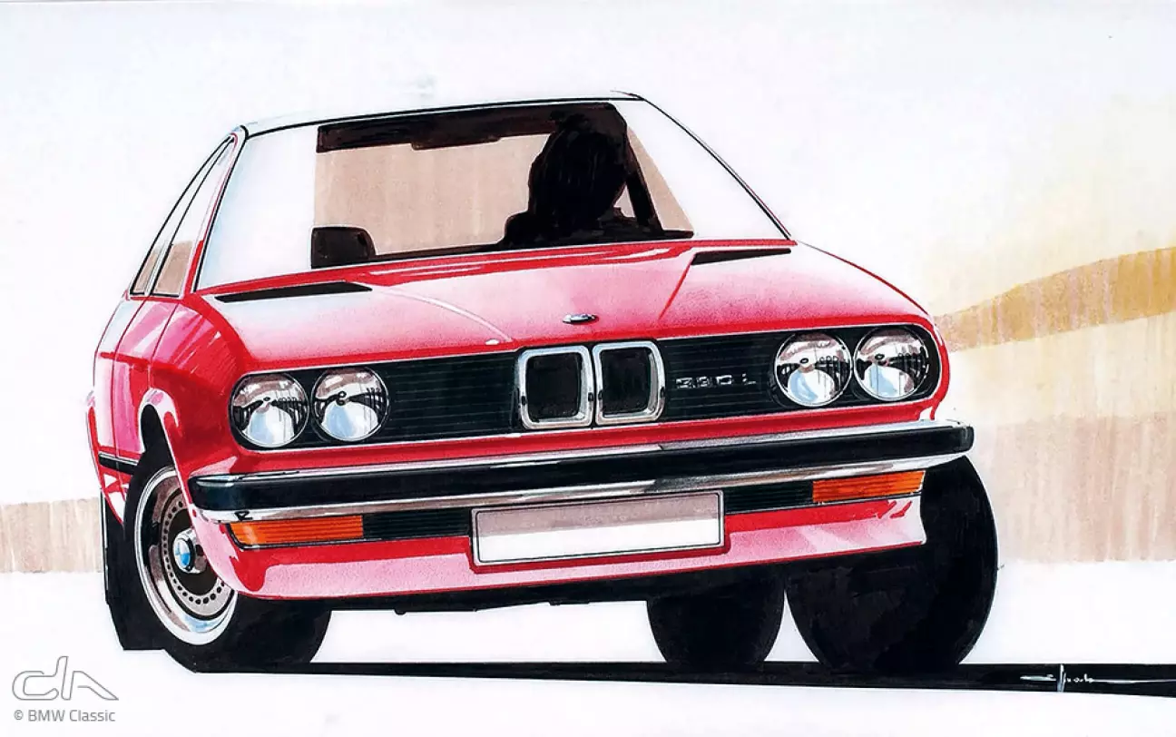 цікавий ескіз. це на кого схожа майбутня Е30?