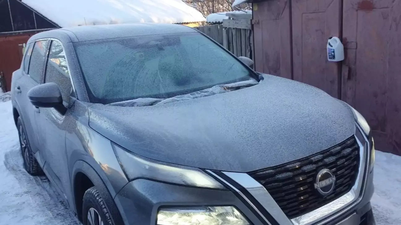 А це вже -17, але для Нісану це не проблема щоб поїхати .