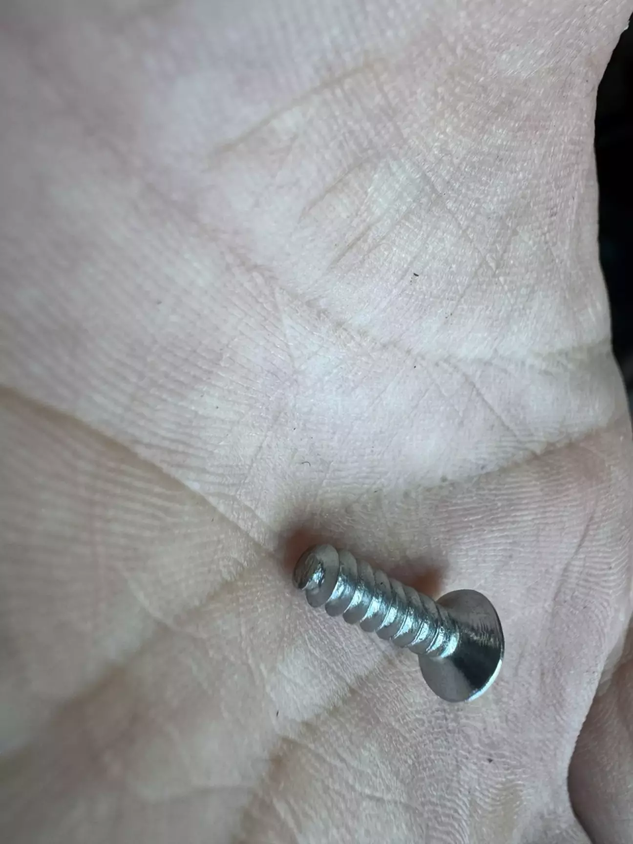 Прибрав гострі кінчики шурупів після пробного монтажу, коли необхідні отвори вже зроблені