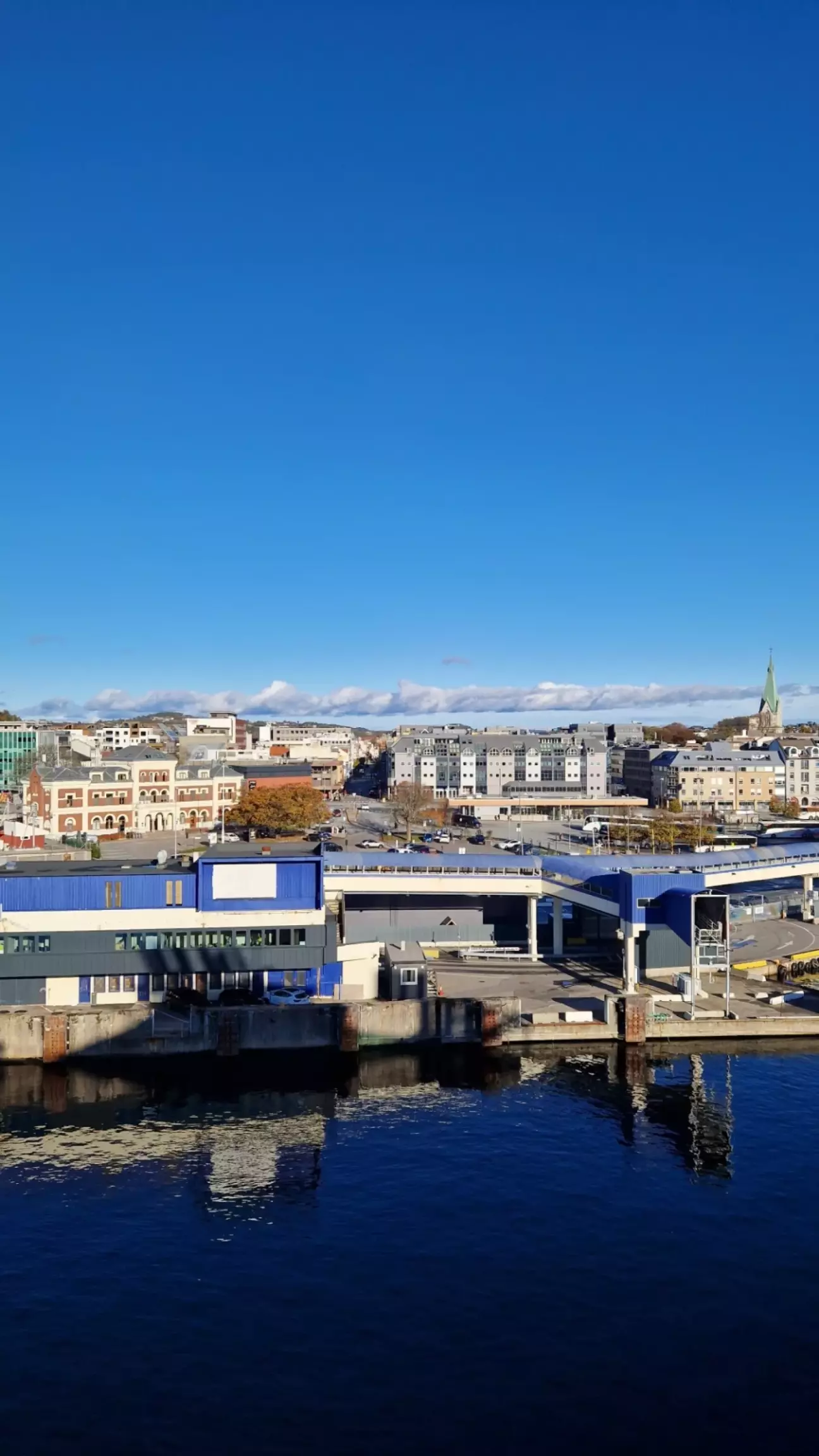 Вид с парома на Кристиансан.