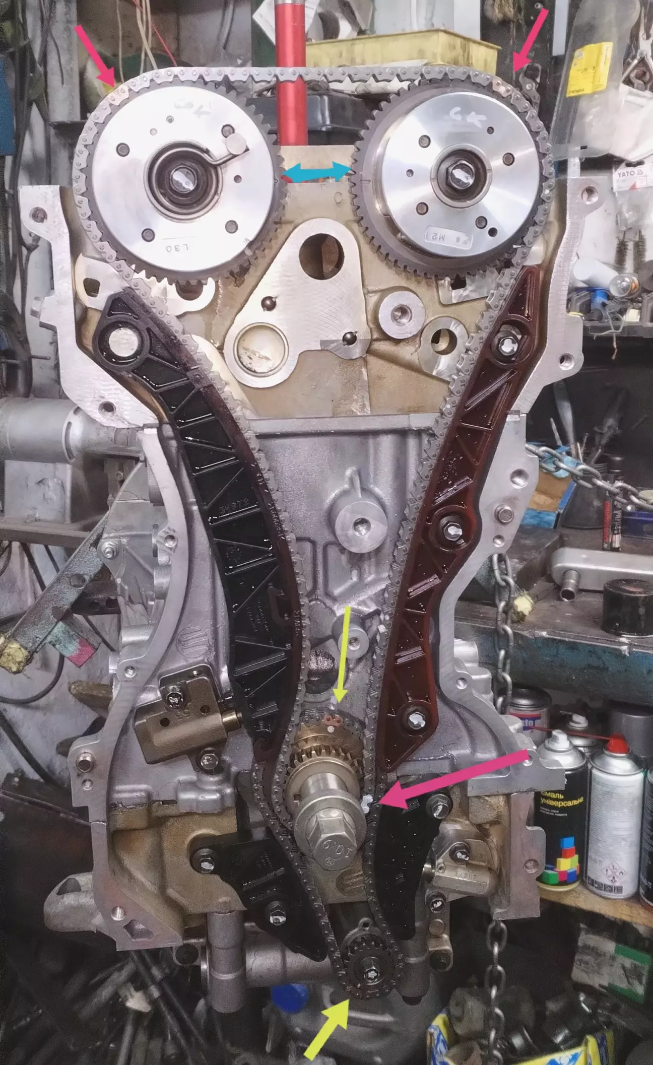 направляючі башмаки ланцюгу грм