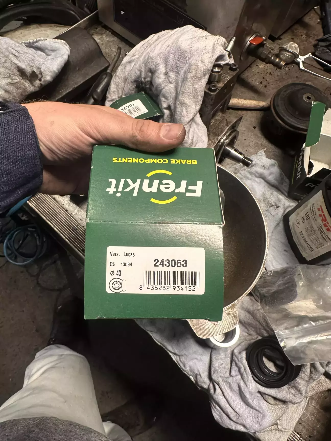 Ремкомплект супорта,самі гумки