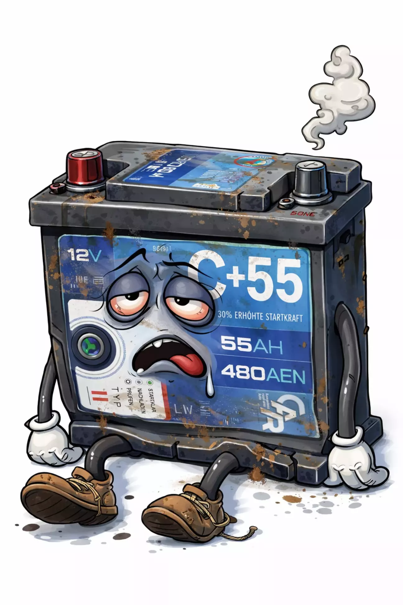 Персонаж старого АКБ намальований за допомогою ШІ