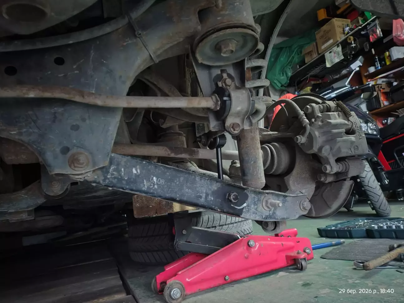 Заміна втулок і стійок стабілізатора по заду