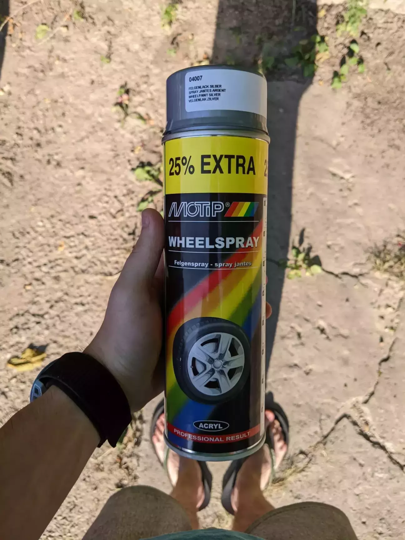 Ось таку фарбу я використовував на своїй славуті, тому вона також знайшла застосування і в батьковій