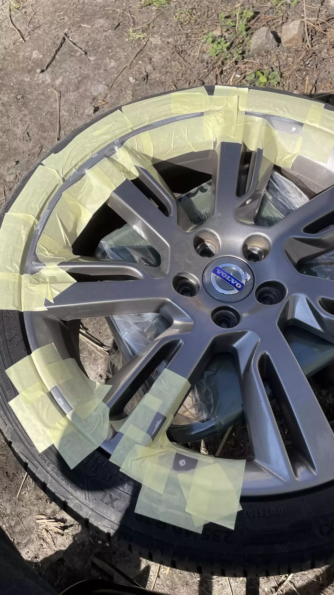 А це вже підготовлений до покраски диск (думав я…)