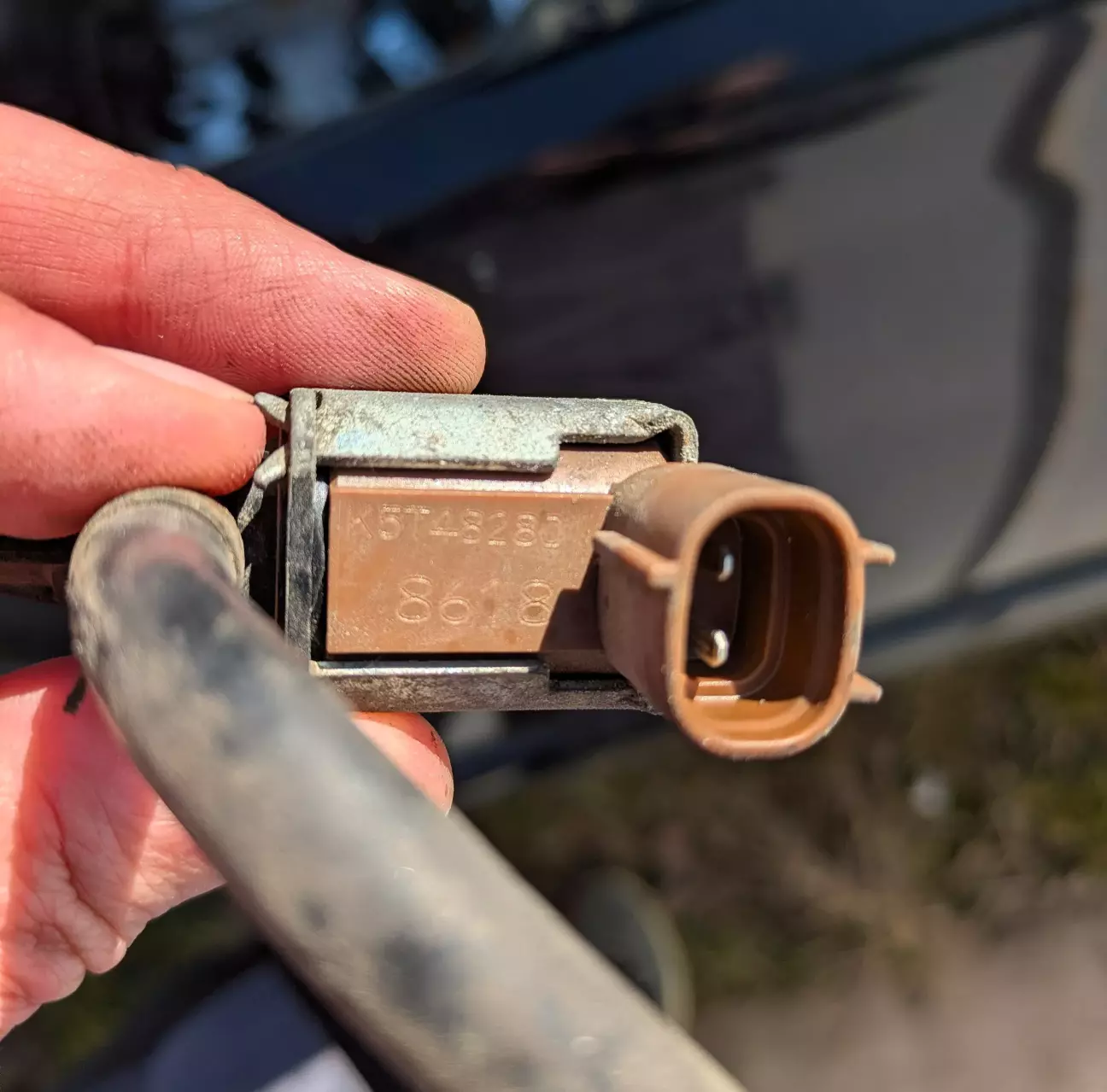 Вигляд крупним планом з номером