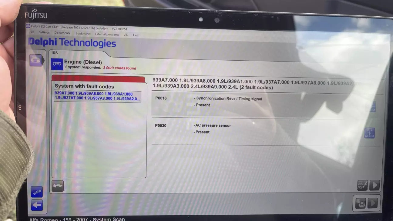 Якщо бачите P0016 - шукайте в інтернетах шестерню колінвалу. Удачі, ггг