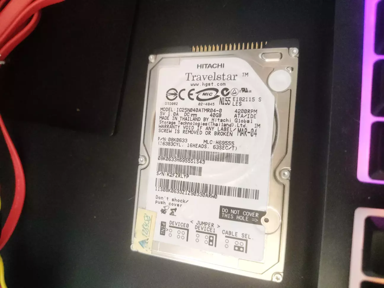 Новий HDD з якогось ноутбука 😁